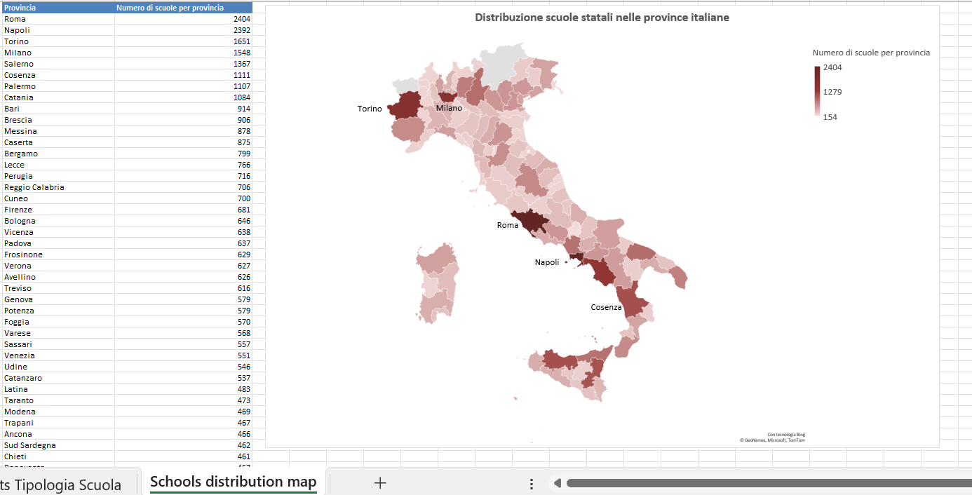 Screenshot 10 Schools distribution map