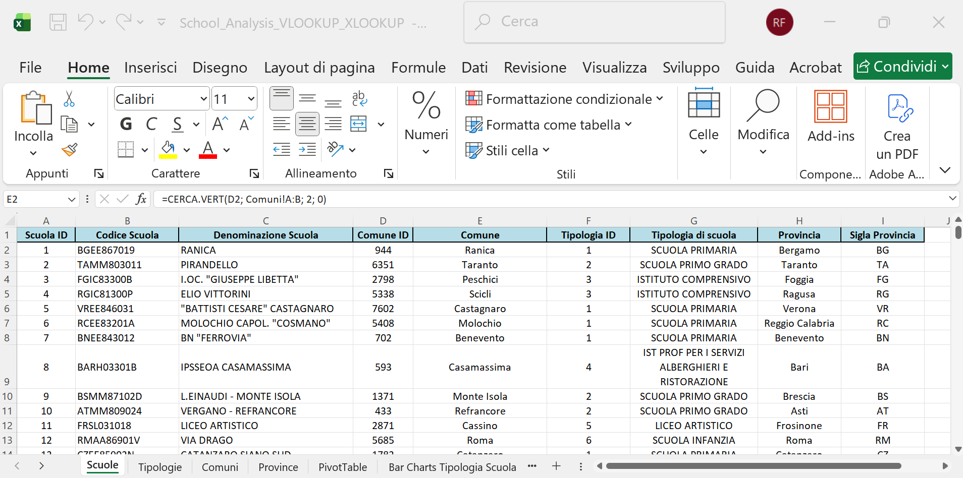 Screenshot 1 showing initial added columns